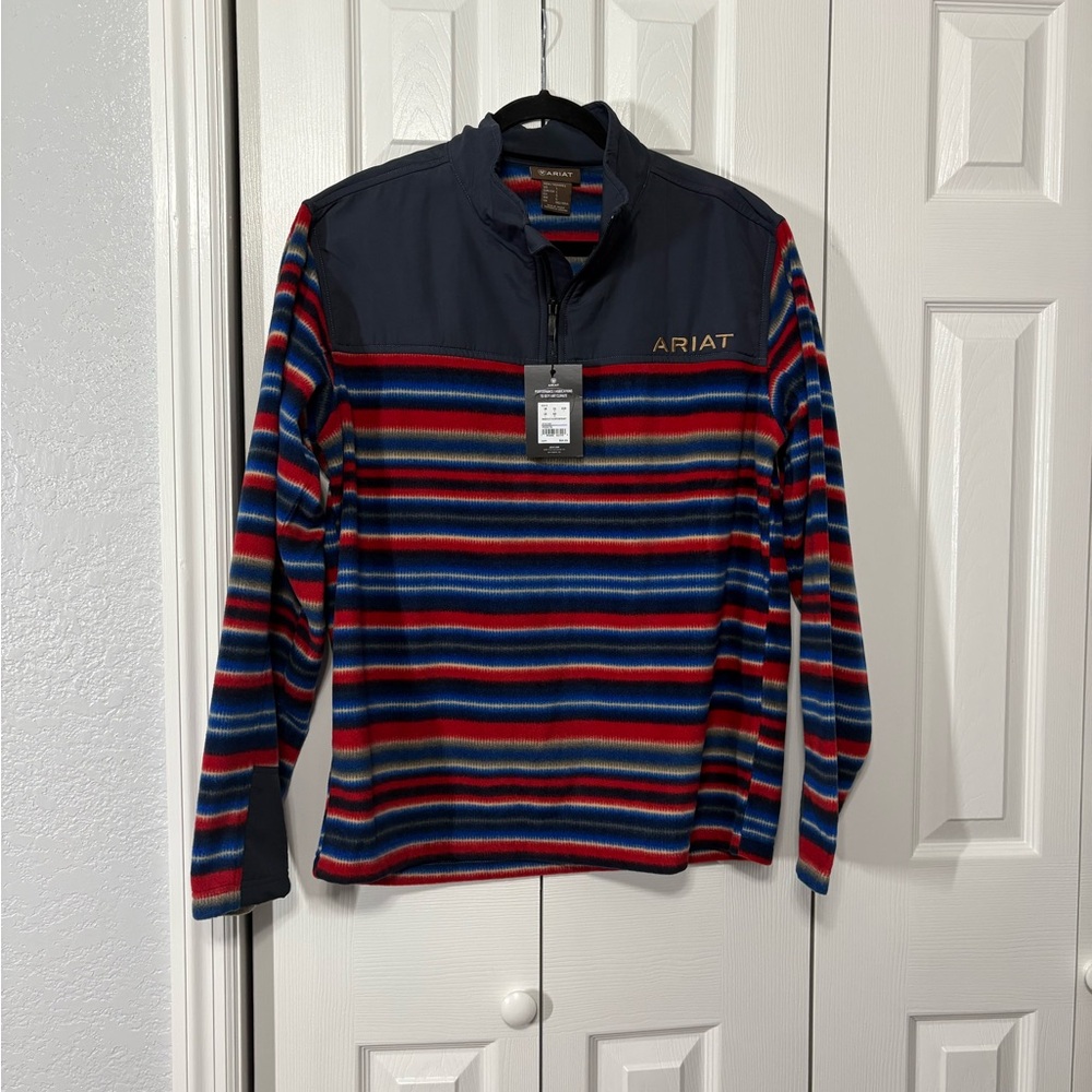 NWT Men’s Ariat Tek 1/4 Zip Fleece Sweatshirt Size L